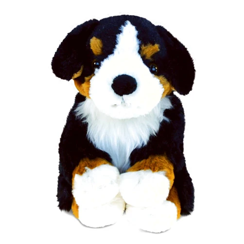 Puzzled DolliBu Bernese Mountain Dog Plush - Super Soft Stuffed Animal Bernese Mountain Dog, Cute Pet Life Brown Stuffed Dog Plush, Adorable Plush Animal Dog Gift for Baby, Kids, and Adults - 8 Inches