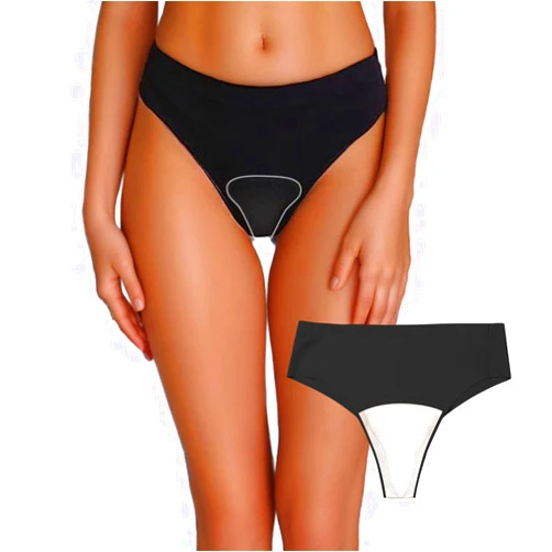 Wezest Camel Toe Cover Thong/Camel Toe Concealer Underwear/CamelToe Hider Built in Latex Cover to Hide Feminine Lines