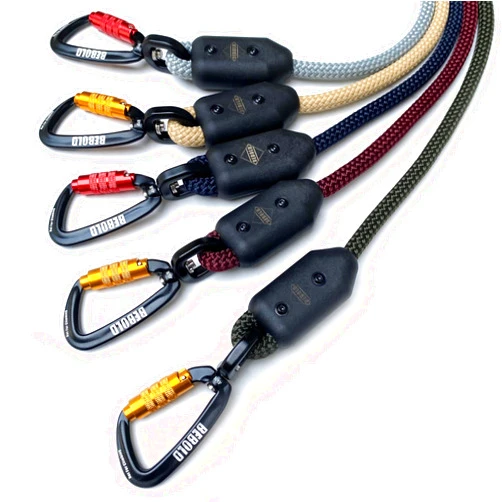 BEBOLD Boldwalk Adventure Leash: Premium USA-Made All-Weather Climbing Rope Leash | Swivel Auto-Locking Aviation Aluminum Carabiner | Available in 5 & 8 FT | Small to Large Dogs (5 Foot, Everglades)