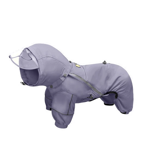 WOOFO Dog Raincoat, Extra Waterproof Dog Rain Jacket for Wet Weather|Full Wrap Design for Full Protection, Adjustable&Easy to Wear, Features Detachable Cap and Reflective Strip，Size Large