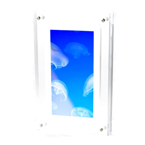 Infinite Objects | Jellyfish | Under The Sea Video | Handcrafted Digital Art | Home Decor | No Setup | Easy and Simple Digital Frame | Includes Acrylic Stand | X-Large Acrylic