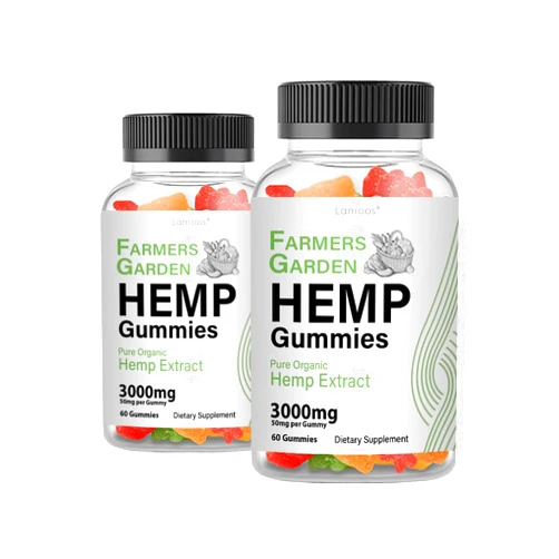 Lamoos Farmers Garden Gummies - Farmers Garden Hemp Gummies (2 Pack, 120 Gummies)