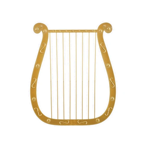 Fun Costumes Gold Harp Accessory Standard