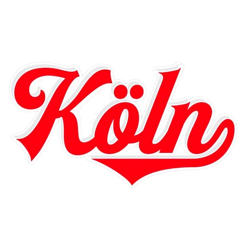 American Magnet Köln - Cologne - Germany - Vintage Sports Typography Sticker Vinyl Bumper Sticker 6 Mil Thick - Size 5