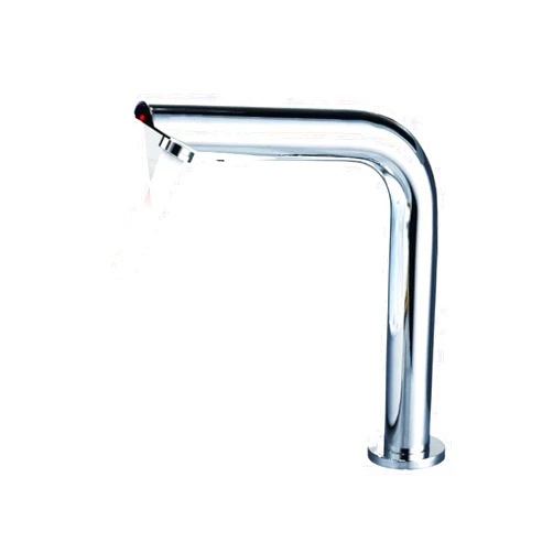 YOtat Waterfall Faucet Sensor Basin Faucet Chrome Deck Mounted, Automatic Inflated Water Mixer Tap Tall Sink Faucets for Laundry Utility Rv (Tall Cold)