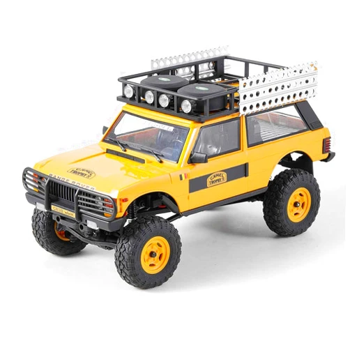 BEEZRC FMS 1/24 RC Crawler RTR FCX24M Land Rover Family Camel Trophy Edition Licensed RC Model 4WD RC Rock Truck 2.4Ghz Hobby Grade RC Car Model Mini Off Road Vehicle with Battery (Range Rover)