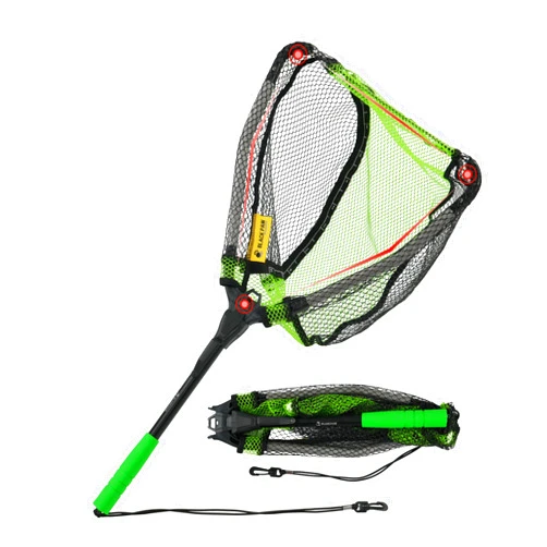 Black Paw Floating Fishing Net Foldable Telescopic Fish Landing Net Rubber Coated Fishing Net for Kayak, Fly, Trout, Fishing Net Freshwater Saltwater