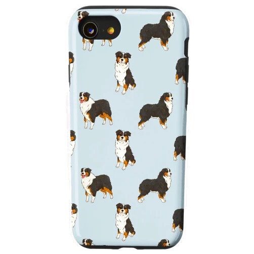 The Pawster Black Tri Aussie Australian Shepherd Mom Dog Lover Case for iPhone SE (2020) / 7 / 8