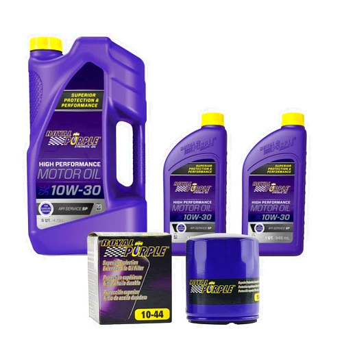 Royal Purple SAE 10W-30 Synthetic Motor Oil – 7 quarts and a 10-44 Extended Life Premium Oil Filter