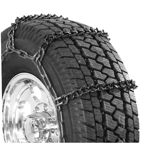 SCC Security Chain Company QG3827 Quik Grip Wide Base V-Bar Type RD Light Truck Tire Traction Chain - Set of 2