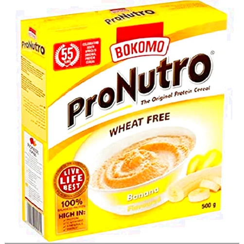 Bokomo ProNutro Wheat Free Banana Cereal 500g (2-pack)