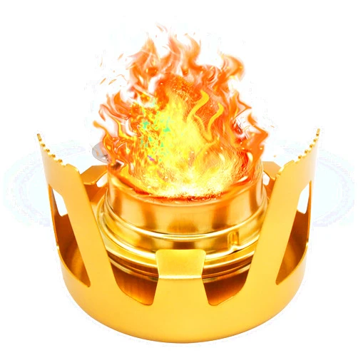 BENGKU Portable Mini Alcohol Stove for Backpacking Camping, Ultralight Aluminium Alcohol Burner Set for Outdoor Hiking, Picnic