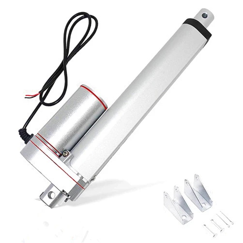ECO-WORTHY 12V 6 Inch Stroke Linear Actuator 330lbs Maximum Lift with Mounting Brackets (12VDC 6 inch (150mm))