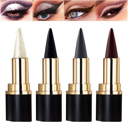 MISS ROSE M 4 Colors Gel Eyeliner Set, Eyeliner Pencils, delineador de ojos contra el agua, Easy to Use, Eye Makeup for Women (4 Colors)