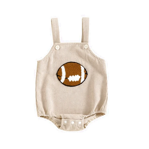Motlapol Baby Boy Girl Summer Clothes Sleeveless Dinosaur Shark Baseball Embroidery Corduroy Romper Newborn Infant Bodysuit
