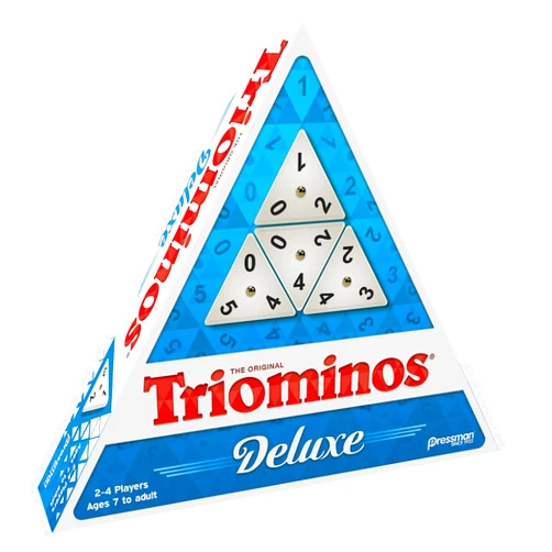 Goliath Pressman Tri-Ominos - Deluxe Edition Triangular Tiles with Brass Spinners, 5