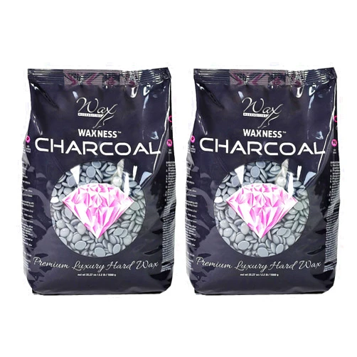 Waxness Charcoal Hard Wax 2.2 lb - Pack of 2