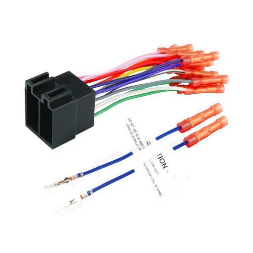 Scosche VW01BCB Car Radio Wiring Harness Kit with Crimp Connectors Compatible with Select 1975-2011 Domestic and European Vehicles - Car Stereo Wire Adapter - See Guide Image for Vehicle Fitment