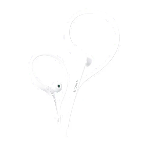 Sony MDRAS400EX Sports Headphones with Adjustable Ear Loop (White)