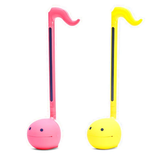 Otamatone Japanese Electronic Musical Instrument Portable Music Synthesizer from Japan by Maywa Denki Studio Award Winning, Educational Fun Gift for Children, Teens & Adults - Yellow & Hot Pink Set