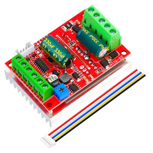 YELUFT 1PCS DC 6-60V 400W BLDC Three-Phase Brushless Motor Controller PWM Hall Motor Control Driver Board 12V 24V 48V with Forward/Reverse/Stop/Brake Function