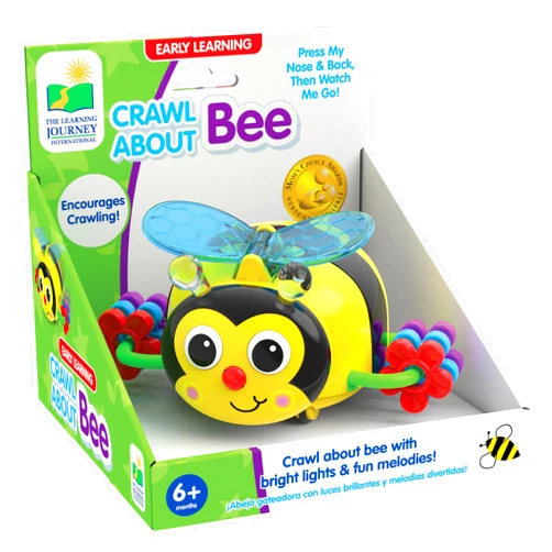 The Learning Journey Early Learning - Crawl About Bee - Crawling Toys for Babies 6-12 Months - Bright Lights and Fun Melodies - Award Winning Toys