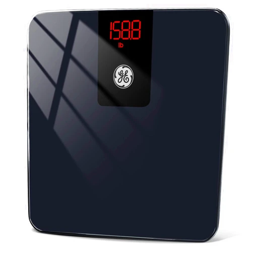 GE Digital Smart Bathroom Scale - Accurate Bluetooth Body Weight and BMI - Electronic Black Scale, 400lb Capacity