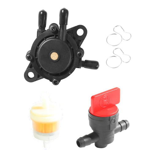 Bylikeho Lawn Mower Fuel Pump,Car Accessories Small Engine Fuel Pump,Vacuum Fuel Pump,Line Fuel Valve and 2pcs Clamps with Lawn Mower Fuel Filter,Suitable for All Auto Motorcycles,ATV,Lawn Equipment