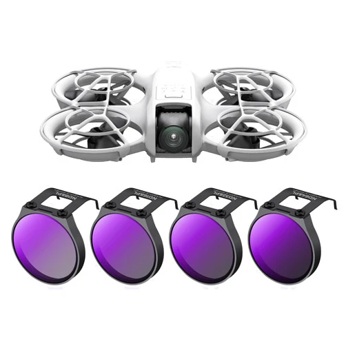 K&F Concept ND PL Filter Kit Compatible with DJI NEO, 4Pack ND8&PL ND16&PL ND32&PL ND64&PL Polarizer Neutral Density 2-in-1 Filter, Multi-Coated Optical Glass Lighweigh Frame