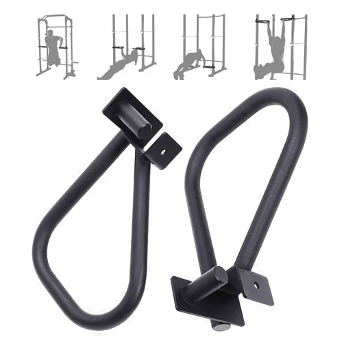Powerfeng Dip Bar Attachment Squat Rack: Dip Bars for 3x3 with 1in Hole Power Rack Cage Home Gym Fitness
