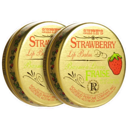 Rosebud Perfume Co. Lip Balm-Strawberry,0.8 Ounce (Pack of 2)
