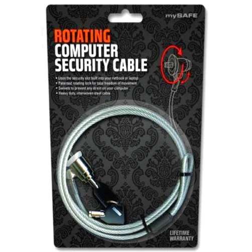 Xitel Technologies Mysafe Rotating Computer Security-Steel (CL-COMSTL-ENG)