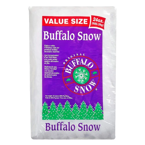Buffalo Snow Fluff Christmas Decoration Polyester 1 pk