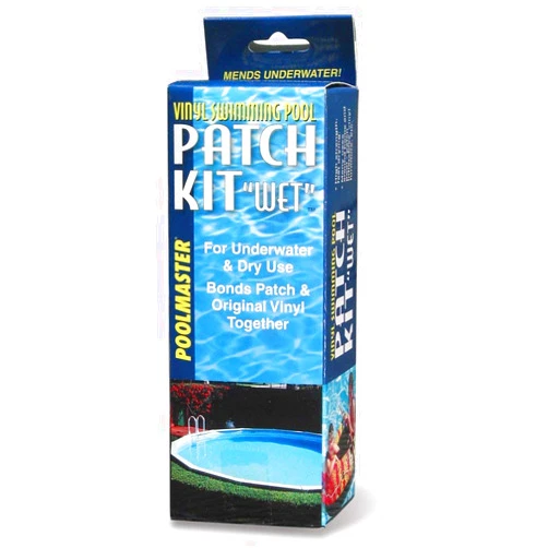 Poolmaster 30279 Wet/Dry Vinyl Liner Pool Patch Repair Kit, 4 Ounce, Blue
