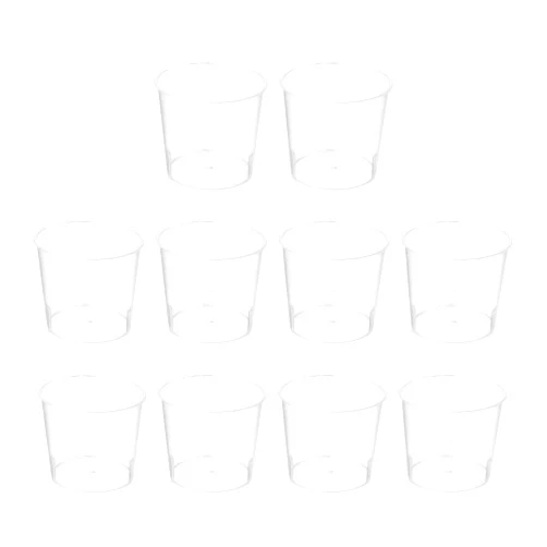 Bettomshin 50Pcs 20ml Metric Plastic Beakers, Lab Beakers Liquid Measuring Cups Graduated Multipurpose Mixing Transparent Cups for Lab, Kitchen, Milk, Juice