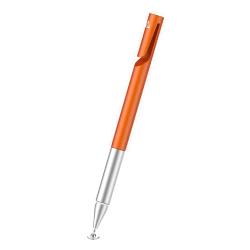 Adonit Mini 4 (Orange) Pocket Stylus Precision Disc, Laser Cut Clip Easy Carry, Universal Pen for iPad Mini, iPad Air, iPad, iPhone 13/Pro/Pro Max/12/11, Samsung Galaxy, Android Tablets and More Orange Single Touch Pen