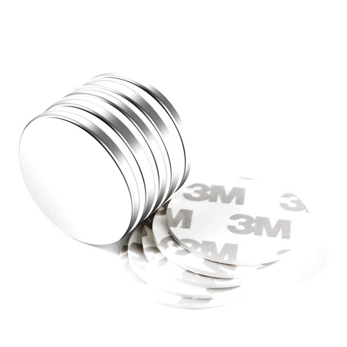 Neosmuk Rare Earth Magnets, Super Strong Magnet Heavy Duty for Craft, Neodymium Magnets with Adhesive Backing for Board, Thin Powerful Large and Industrial Magnets Stick for Cabinet, Refrigerator