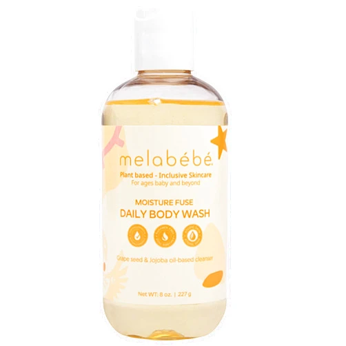 Melabebe Moisture Fuse: Daily Body Wash - Natural Baby Body Wash Sensitive Skin Relief & Baby Eczema Body Wash for Kids - Gentle Sensitive Baby Wash and Baby Shampoo and Body Wash for All Ages - 8oz