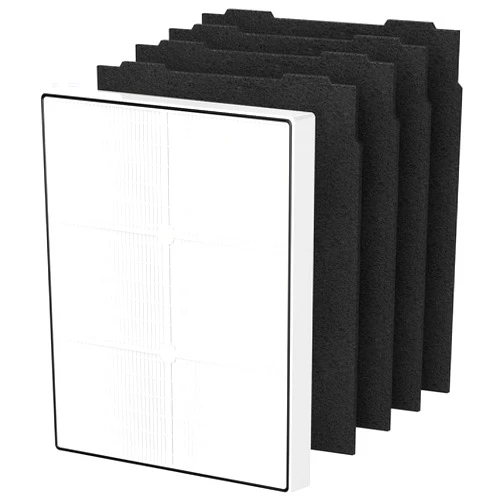 ISingo AP510 & AP450 HEPA Replacement Filter Set Compatible with Whirlpool Whispure 1183054K 8171434K Fits AP450 AP510 AP51030K AP51030KB AP45030K WP500 WP1000 Air Purifier, 1 HEPA Filter + 4 Carbon Filters