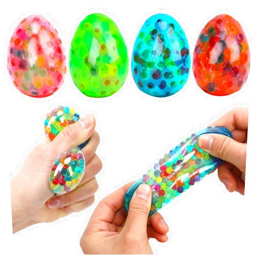 VOMAOK 4 Pack Egg Stress Balls Stress Relief Easter Basket Stuffers Gifts