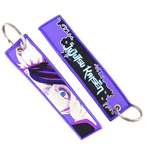 Generic Anime Violet Keychain Pin: Cosplay Essential with Satoru Gojo, Jujutsu and Kaisen Design