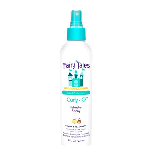 Fairy Tales Curly-Q Curl Refresher for Kids - Lightweight Spray to Define Curls, Add Bounce and Reduce Frizz - 8oz