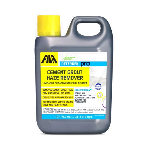FILA Surface Care Solutions, DETERDEK PRO Cementitious Grout Haze Remover, Effective Against Rust Stain, 1 QT