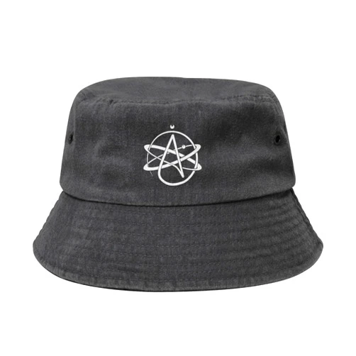 CKXCDZT Sheosinye Atheist Symbol Bucket Hat Washed Cotton Sun Hat for Outdoor Hiking Beach Golf Fishing