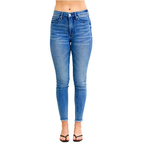 Judy Blue High Waist Tummy Control Shield Back Pockets Skinny