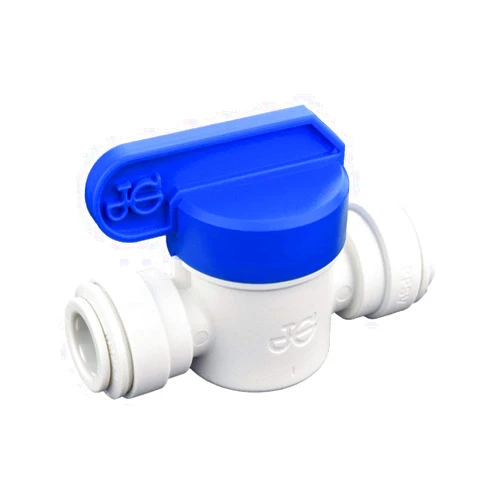 JG Speedfit John Guest PPSV041212WP Speedfit to Speedfit Shut-Off Valve, Push-to-Connect, 3/8 Inch OD, Pack of 3