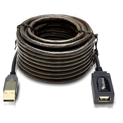 BlueRigger USB Extension Cable (16FT/5M, Long Active USB2.0 Extender, Male to Female Repeater, Data Transfer Cord)- for Game Consoles, Printer, Camera, Keyboard, Hard Drives