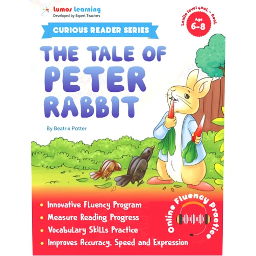 Lumos Learning,Beatrix Potter Curious Reader Series: The Tale of Peter Rabbit: Includes Online Oral Reading Fluency Practice (Curious Reader Series by Lumos Learning)