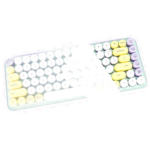 UHamn Dust-Proof Silicone Keyboard Skin Cover Compatible for Logitech POP Keys Mechanical Wireless Keyboard (Clear)