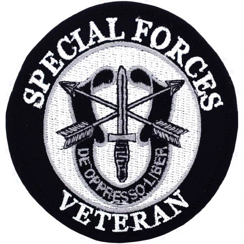 Artisan Owl United States Army Special Forces Veteran Patch De Oppresso Liber, with Iron-On Adhesive